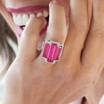 thumbnail image 6 of Ross-Simons 10.45 ct. t.w. Pink and White Topaz Ring in Sterling Silver, Women's, Adult, 6 of 8
