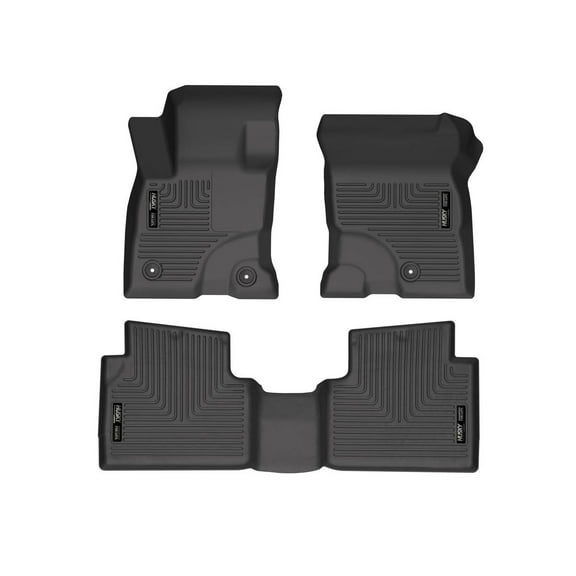 Husky Liners 95561 Weatherbeater Floor Mats Fit 2022-2025 Ford Escape 2.5L L4 Hybrid Front/2nd Row Liners 3pc Black