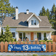 thumbnail image 7 of Decorative Blue Happy 13th Birthday Banner with Elegant Design for Birthday Party, Celebration Decor, Indoor Event, 7 of 7