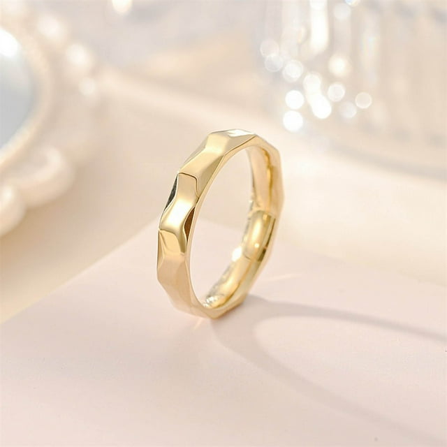 Vegetarian Rings Titanium Steel Ring Fashionable Korean Floral Design Jewelry for Hand Gold Silver Black Accessories