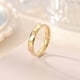 thumbnail image 2 of Anillo Vegetariano Anillo De Acero Titanio Moda Versión Coreana Del Lote De Flores Anillo Joyería De Mano Oro Plata Y Negro No. 6 13, 2 of 4