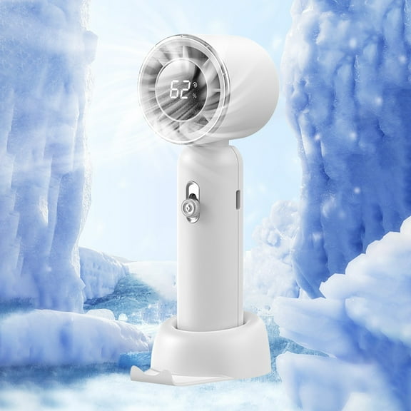 sruoe Handheld Fan, Handheld Fan Rechargeable, Mini Handheld Fans USB Charge, Portable Fan, Fan for Bedroom, Convertible Hand Fan