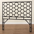 thumbnail image 6 of bali & pari Revonda Bohemian Black Rattan Queen Size Standalone Headboard, 6 of 6