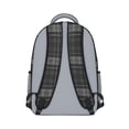 thumbnail image 3 of Black and White Checkered Pattern Backpack for School, Cute School Bag with Adjustable Shoulder Straps and Padded Back, 15.3"x11"x6.7", 3 of 5