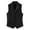 56# Black, variant on Men V-Neck Vest with Pockets Sleeveless Office Male Dressy Vintage Waistcoat Light Brown L