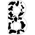 thumbnail image 6 of 10 inch Cow  Animal Print Letter Decals Stickers from A to Z, 6 of 25