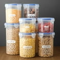thumbnail image 6 of 3PC Kitchen Storage Box Sealed Food Preservation Plastic Preservation Container Storage, Tank Grains Sealed Can,D,3, 6 of 15