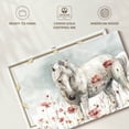 thumbnail image 6 of Elephant Stock Stunning Wild Horses I Wall Art - Horizontal Canvas Wall Art - Living Room Wall Decor - Animal Canvas - Gray And Pink Decor By Lisa Audit - 48" x 32", 6 of 8
