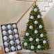 thumbnail image 5 of Lekihaqq Flocked Velvet Christmas Balls Ornaments，Premium Plastic Holiday Tree Decorations，Festive Xmas Hanging Balls，Elegant Christmas Decorative Ornaments，Winter Holiday Party Decor, 5 of 8