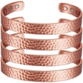 thumbnail image 1 of Pulsera terapéutica magnética BubbleWavs 4Pzas 15-17cm 8mm Cobre Texturizado Color: Cobre., 1 of 1