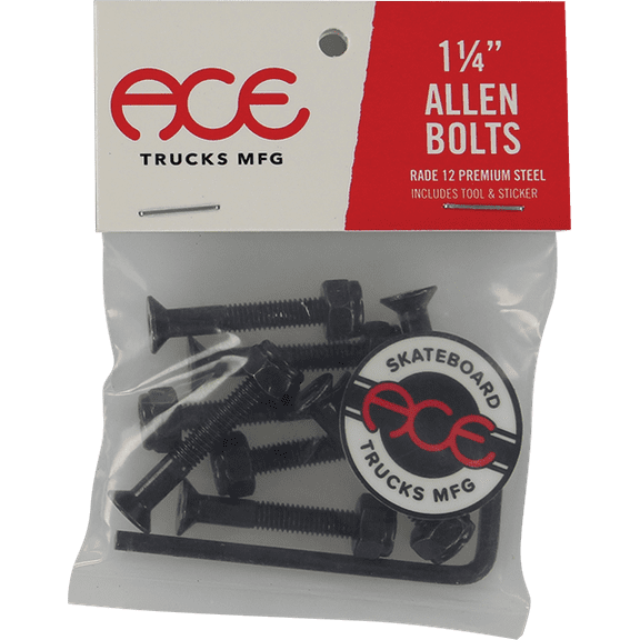 Ace 1-1/4" Allen Hardware Set Black