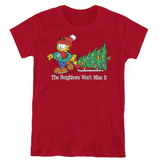Garfield Wont Miss It S/S Women's T-Shirt Cardinal