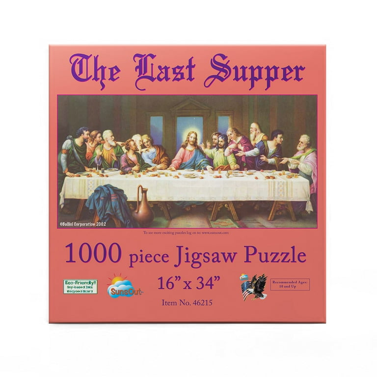 SUNSOUT INC - The Last Supper - 1000 pc Jigsaw Puzzle by Artist: Balliol -  Finished Size 16 x 34 - MPN# 46215 - Jigsaw Express