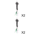 thumbnail image 1 of 4x Señuelos de Pesca Metal VIB Lentejuelas Cebo Anzuelos, 1 of 8