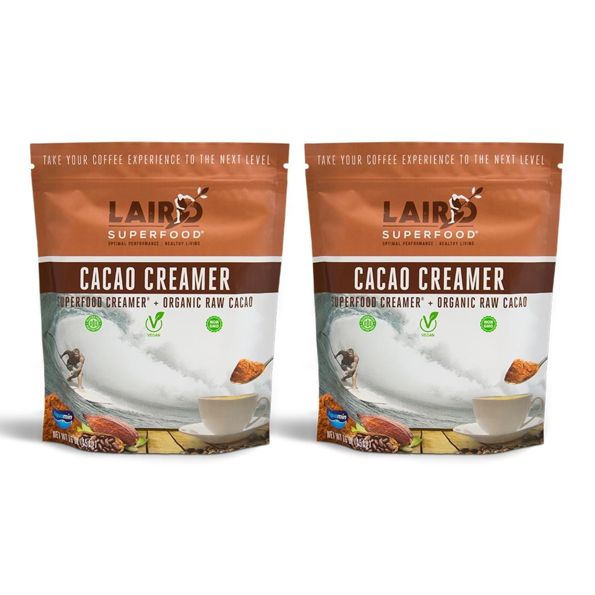 Laird Superfood Cacao Coffee Creamer Dairy & Gluten Free, Vegan, Soy