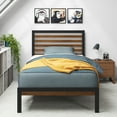 thumbnail image 3 of Zinus 35" Kai Bamboo and Metal Platform Bed Frame, Twin, 3 of 11