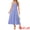 Blue, variant on DARING DIVA Women's Gingham Strapless Maxi Summer Casual Sundress S Black