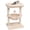 Beige-Top Perch with Basket, variant on Small Cat Tree For Indoor Cats Leopard Print Tower Kitties Condo Furniture With Hammock & Sisal Posts