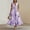 Purple, variant on MORTTIC Women's Floral Print Deep V-Neck Sleeveless Maxi Dress - Flowy Ruffle Hem Sundress with Pockets Purple，L