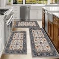 thumbnail image 3 of Kitchen Rugs Sets of 3 Non Slip Washable Kitchen Mats for Floor, Waterproof Kitchen Runner Rug, Floor Mat Carpet for Entryway, Laundry, Sink, Hallway, Bathroom, 3 of 3