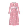 thumbnail image 4 of DISNIMO Christmas Axolotl Kids Dress Long Sleeve Elegant for Kids Long Dresses for Girls 13-14 Dresses for Kids Swing Dress with Pockets Long Soft Dress for Kids Frocks Girls, 4 of 7