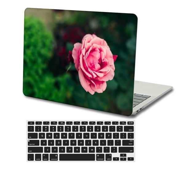 KSK KAISHEK Only for MacBook Air 13.6 inchs m2 Case 2022.0 Released Model A2681 m2, Plastic Hard Shell + Black Keyboard Cover, Flower 0574