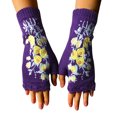 thumbnail image 2 of Women's Gloves Mittens 2023 Handembroidered Gloves Women'S Knitted Gloves Floral Gloves Winter Warm Gloves Hand Woven Fingerless Embroidered Gloves, Women's Accessories Gloves Mittens, 2 of 9