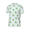 thumbnail image 6 of Wukai Kawaii Frogs Print Men's Short-Sleeved Mesh T-Shirt,Quick-Dry Short Sleeve Workout T-Shirt-5X-Large, 6 of 8