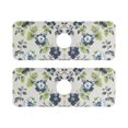 thumbnail image 7 of Yayeee Faucet Mat for Kitchen Sink 14.7" Diatomite Long Splash Guard Pad, Light Floral Pattern, 2 Pack, 7 of 7