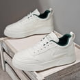 thumbnail image 5 of CORASUN Men's Cream and Green Fashion Sneakers, Durable Water-Resistant Soft Sole Casual Shoes for Teens & Men, Ideal for Streetwear, Travel and Outdoor Activities, 5 of 10