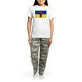 thumbnail image 4 of CafePress - Glory To Ukraine Pajamas - Women's Short Sleeve Print T-Shirt and Pants Light Cotton Pajama Set, 4 of 7