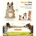 thumbnail image 3 of Petbobi Squeaky Dog Toy Interactive Plush Squirrel Dog Toy with Treat Dispenser & Slow Feeder Puzzle for Small, Medium & Large Dogs, Grey, 3 of 7
