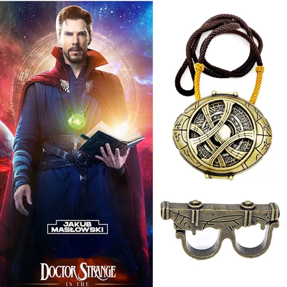 New Marvel Hero Dr Doctor Strange Pendant Eye of Agamotto Luminous Necklace Gift 