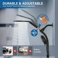 thumbnail image 6 of 7.5" Rotatable Dual Shower Head with Handheld Combo, Kids Friendly Low 3-Way Diverter, Adjustable Slide Bar for Whole Family Use, Enjoy High Pressure Rainfall Spa Shower, Matt Black, 6 of 14