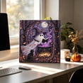 thumbnail image 7 of Halloween Diamond Art Kits For Adults Clearance, DIY Pearl Diamond Art, Hanging Ornament For Halloween Front Door Decor, DIY Fall Home Decor Wall Art, Halloween DIY Gift (Purple), 7 of 7