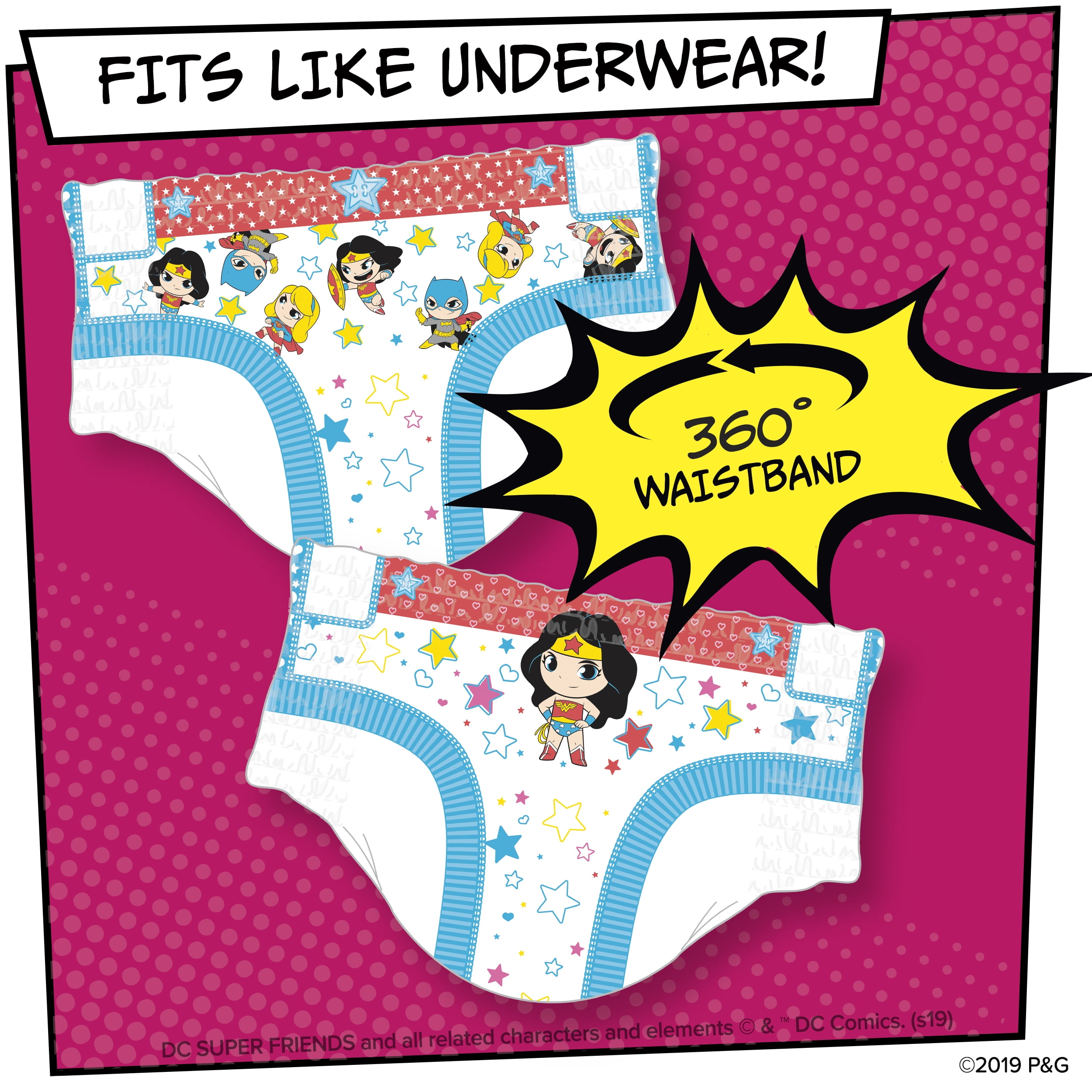 Pampers Easy Ups Training Underwear Girls, Size 2T-3T, 94 Ct