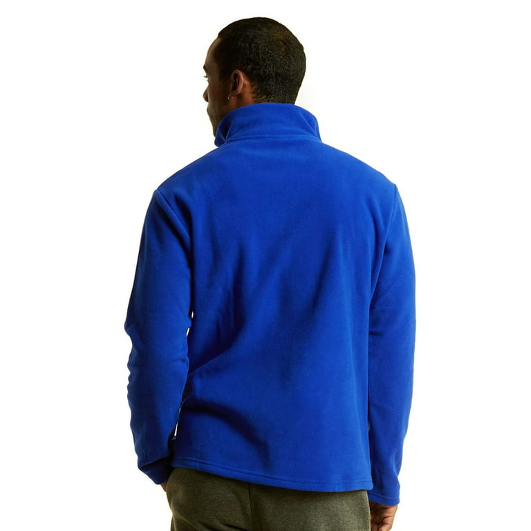 Men's Quarter Zip Polar Fleece Pullover Sweatshirt, Royal Blue XL, 1 Count,  1 Pack