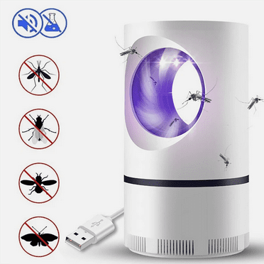 LED Mosquito Zapper Light - Indoor/Outdoor Pest Control for Flies, Mosquitoes, Bugs. (White)
