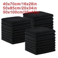 thumbnail image 2 of 5/10 piezas de toalla de microfibra negra para secar el cabello en salones de belleza, toallas de mano usadas por invitados para peluqueros de hoteles, complejos turísticos y spa, 2 of 5