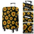 thumbnail image 5 of Black Sunflower Pattern Luggage Cover Fashion Suitcase Cover Baggage Covers Fit 25-28 Inch Luggage (Go Travel), 5 of 5