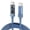 Blue, variant on Whaledi 100W USB C to USB C Cable with Clear Housing Auto Cutoff For Multiple Devices