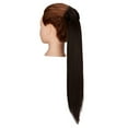 thumbnail image 3 of Soft Straight Ponytail Extensions 20-28 Inch Long Wrap Around Synthetic Hair Piece Clip in Ponytail Hair Extensions Hairpiece for Women Girls, 140-160g, 3 of 8