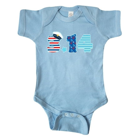 

Inktastic Nautical Pi Day sailing numbers Gift Baby Boy or Baby Girl Bodysuit