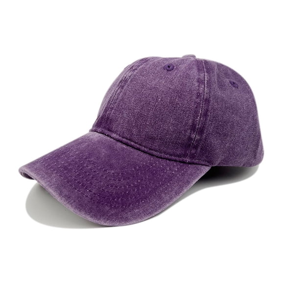 AirLoni Unisex Baseball Cap Breathable Adjustable Washed Retro Trucker Hat UV Protection Foldable Cotton Dad Hat For Daily Outings Purple,M