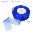 thumbnail image 2 of Unique Bargains 4cm 50 Yard Sheer Organza Ribbon Chiffon Fabric Gift Wrapping, Sapphire, 2 of 6
