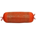 thumbnail image 3 of Stylo Culture Ethnic Polydupion Cylindrical Elephant Bolster Cases Pillow Covers Orange Jacquard Brocade Border Large Settee Cylinder Cushion Covers (Set of 2) | 30x15 Inches (76x38 cm), 3 of 5
