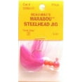 thumbnail image 2 of BEAU MAC STEELHEAD AND SALMON JIG DOUBLE BEAD JIG - CERISE 1/8 OZ, 2 of 2