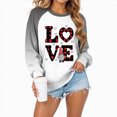 thumbnail image 6 of HCNTES Womens Girls Valentines Day Long Sleeve Love Heart Print Top Sweatshirt Spring Casual Round Neck T-Shirt Fashion Comfortable Leisure Pullover(A-Dark Gray,S), 6 of 9