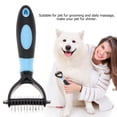 thumbnail image 4 of Deshedding Dog Brush, Dog Brush for Shedding Dog Rake Cat Brush Double Sided Undercoat Rake Comb for Detangling, Deshedding Pet Grooming Brush for Small, Medium Dogs and Cats, 4 of 7