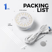 Barrina 1-Pack Orbgrow OG09 Puck LED Grow Light 5000K 9W (135 Watt Equiv) Plant Lights for Indoor Plants Full Spectrum Magnetic & Linkable Small Grow lamp Perfect for Plant Shelf
